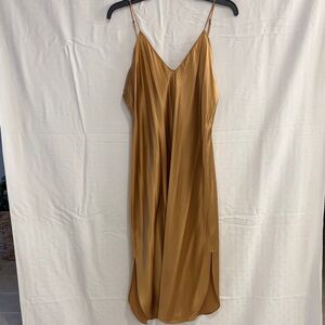 bariano gold dress Katie J NYC Girls Anastasia Satin Maxi Skirt Baby Blue / Y/L (12)